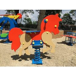 Качалка на пружине InterAtletika Horse TE 208 (Red/Blue) Thumb