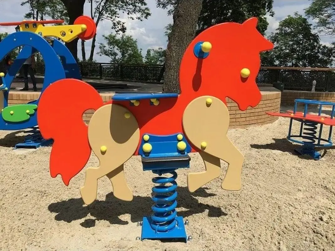 Качалка на пружине InterAtletika Horse TE 208 (Red/Blue) - 3