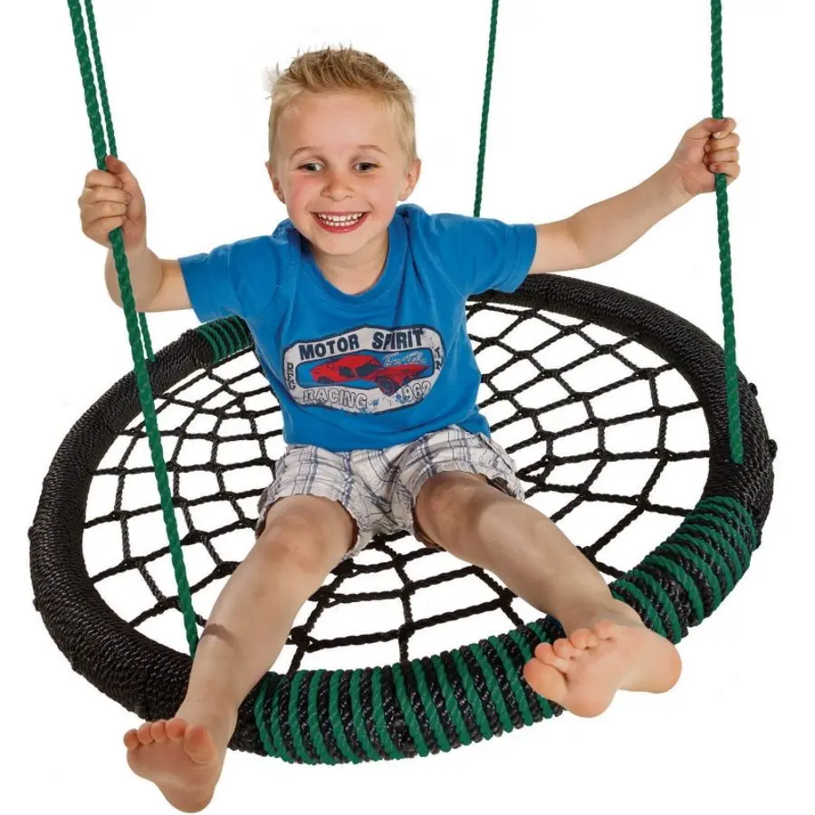 Leagan cuib KBT Nest Swing Oval (Black/Green) - 2