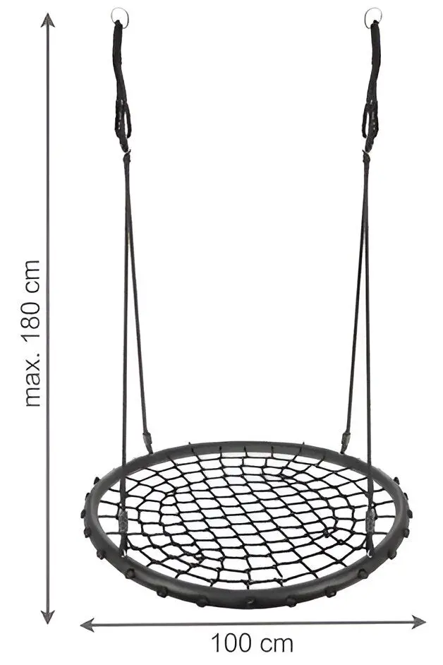 Качели-гнездо Malatec HB23513 Stork Nest 100cm (Black)