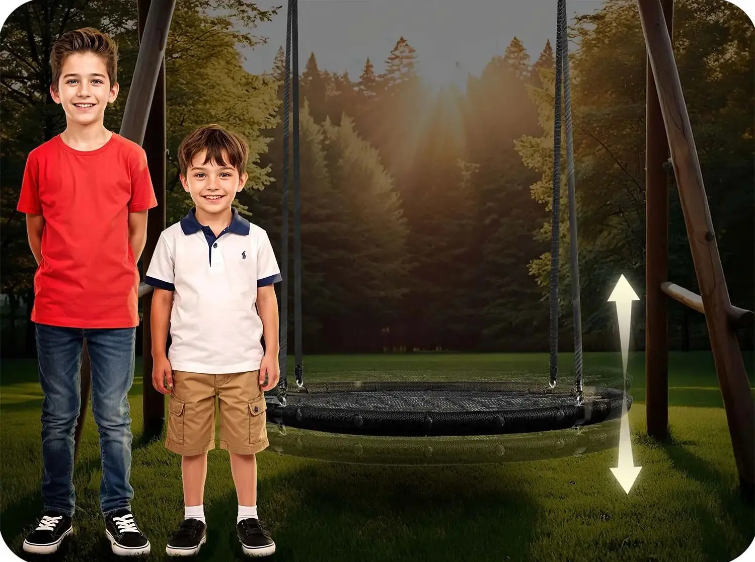 Качели-гнездо Neo Sport NS-104 (Black) - 11