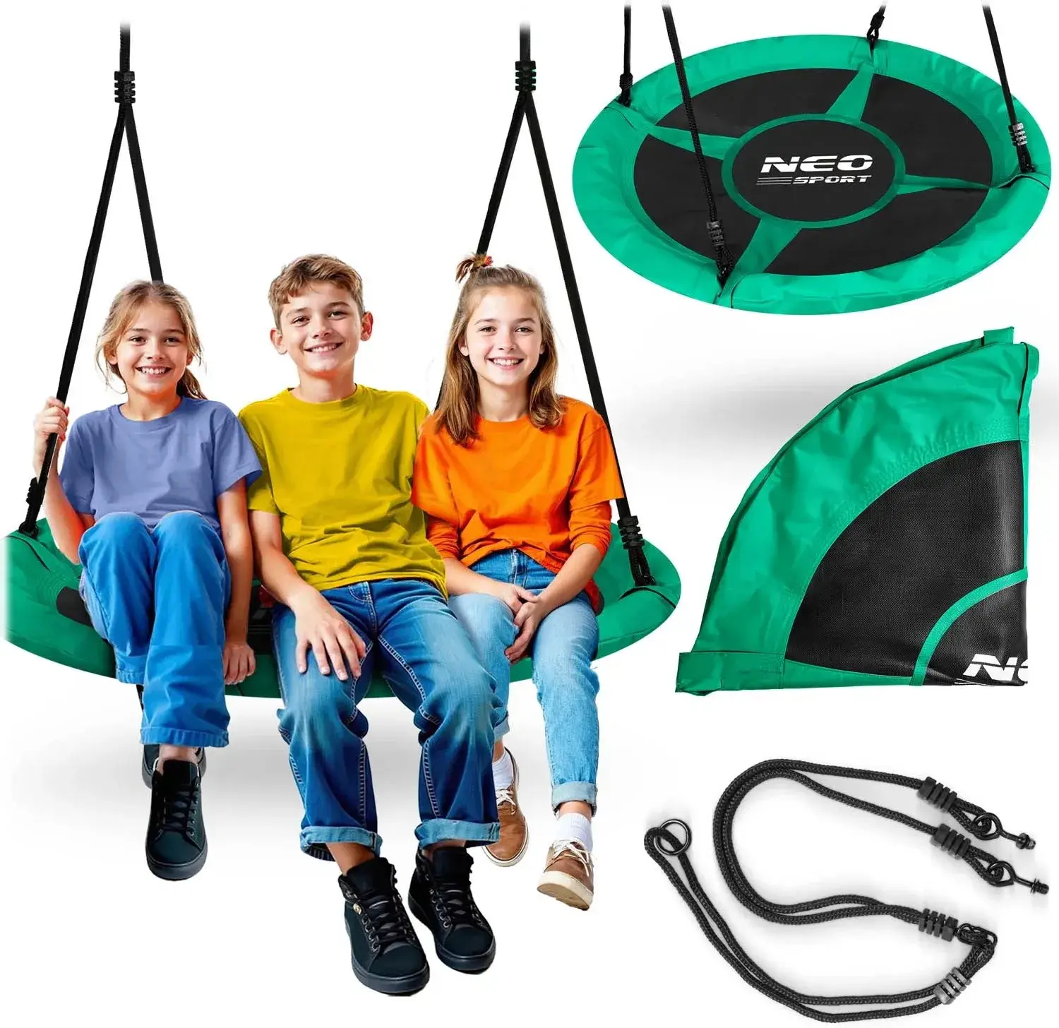 Качели-гнездо Neo Sport Swingo 1052 (Teal/Black) - 11