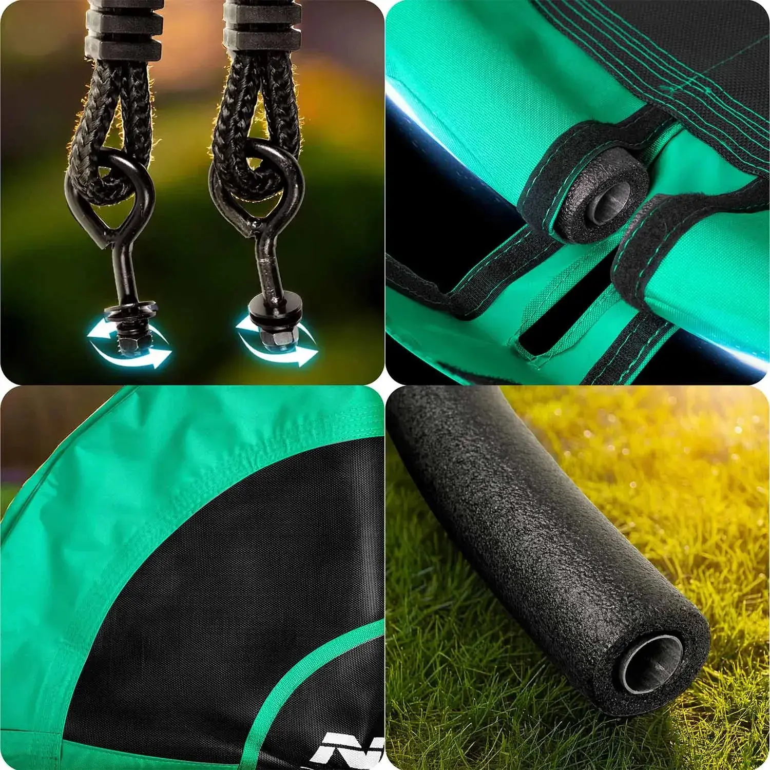 Качели-гнездо Neo Sport Swingo 1052 (Teal/Black) - 6