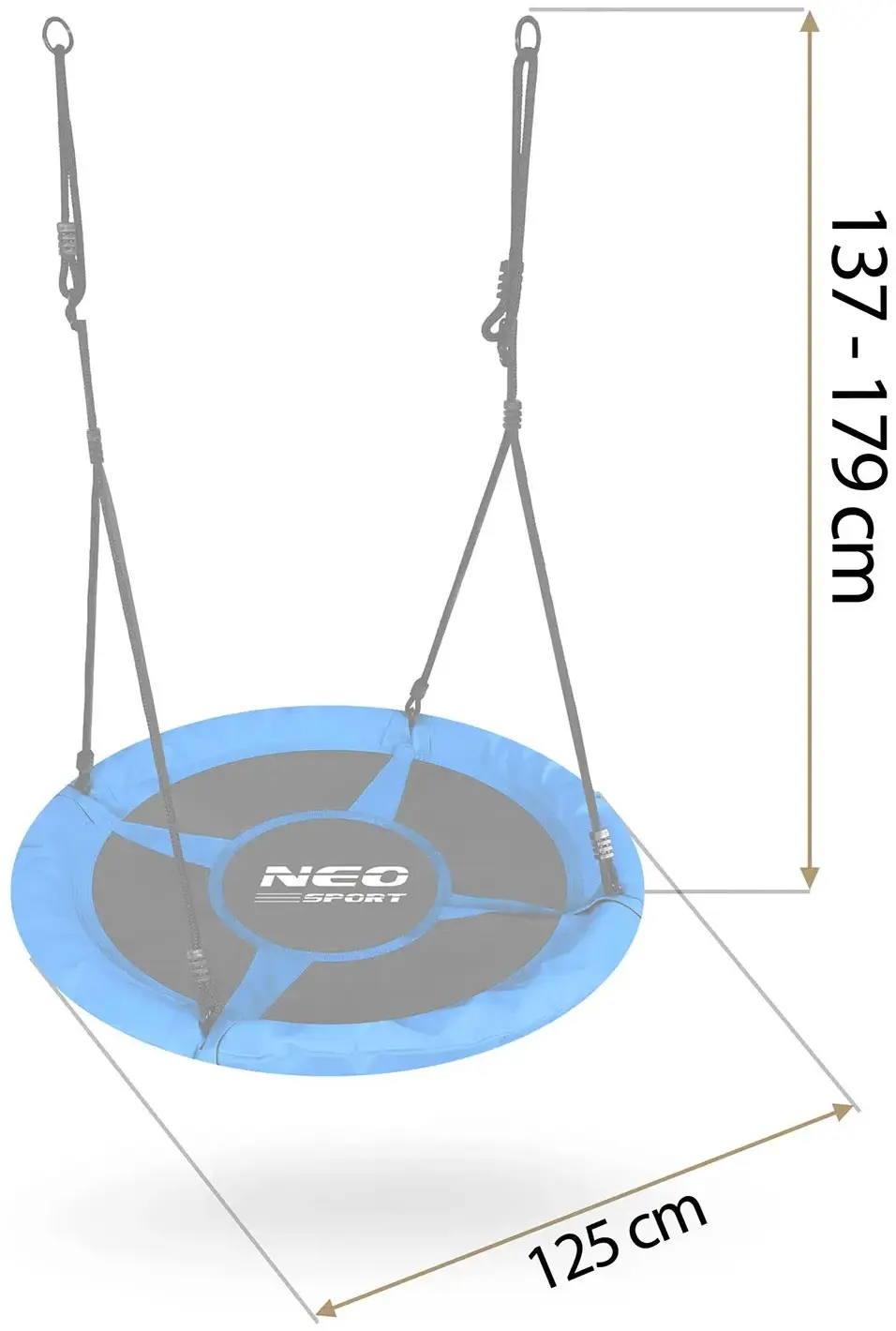 Leagan cuib Neo Sport Swingo 1061 (Blue/Black) - 2