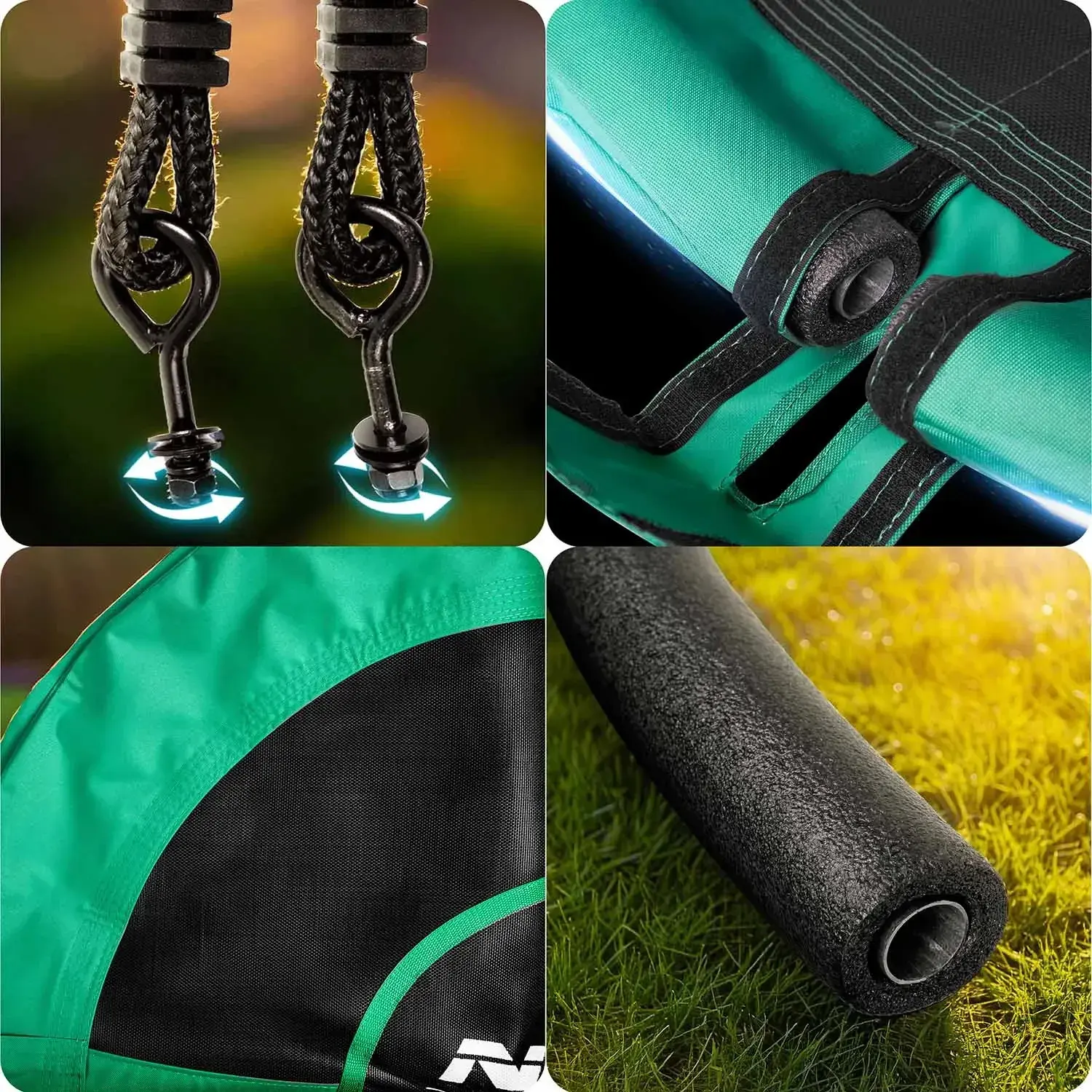 Leagăn-cuib Neo Sport Swingo 1062 (Teal/Black) - 6