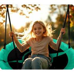 Качели-гнездо Neo Sport Swingo 1081 (Green/Black) Thumb