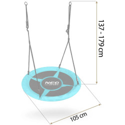 Качели-гнездо Neo Sport Swingo 1082 (Light Blue/Black) Thumb