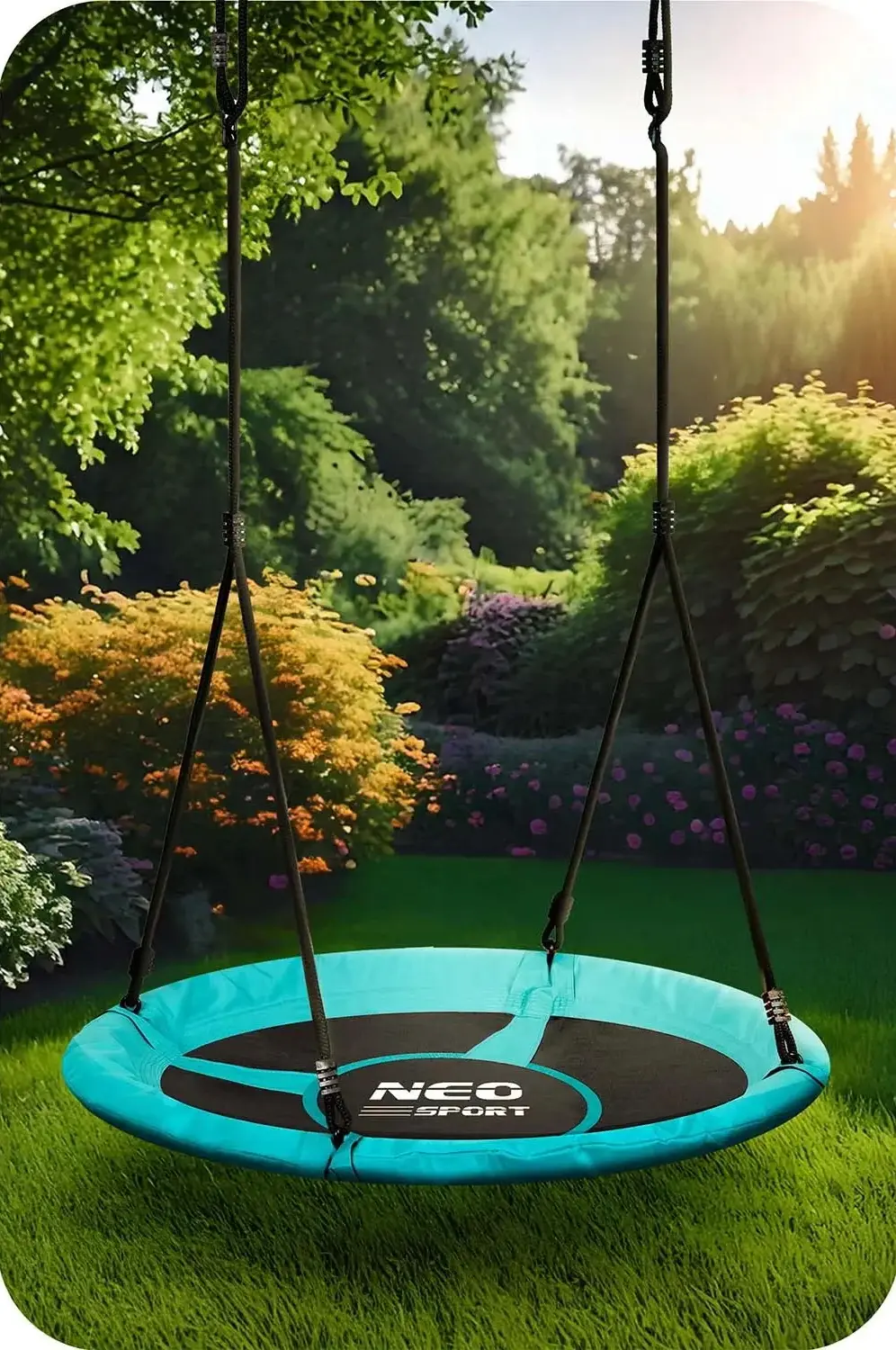 Качели-гнездо Neo Sport Swingo 1082 (Light Blue/Black) - 4