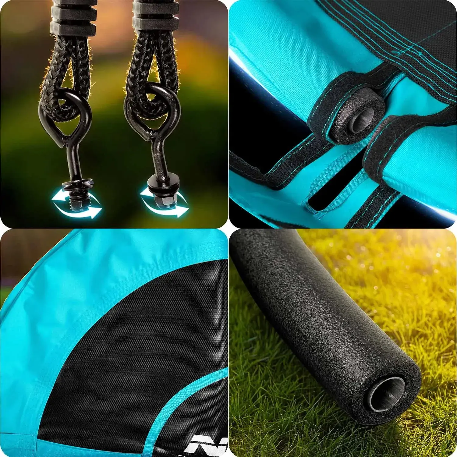 Качели-гнездо Neo Sport Swingo 1082 (Light Blue/Black) - 7