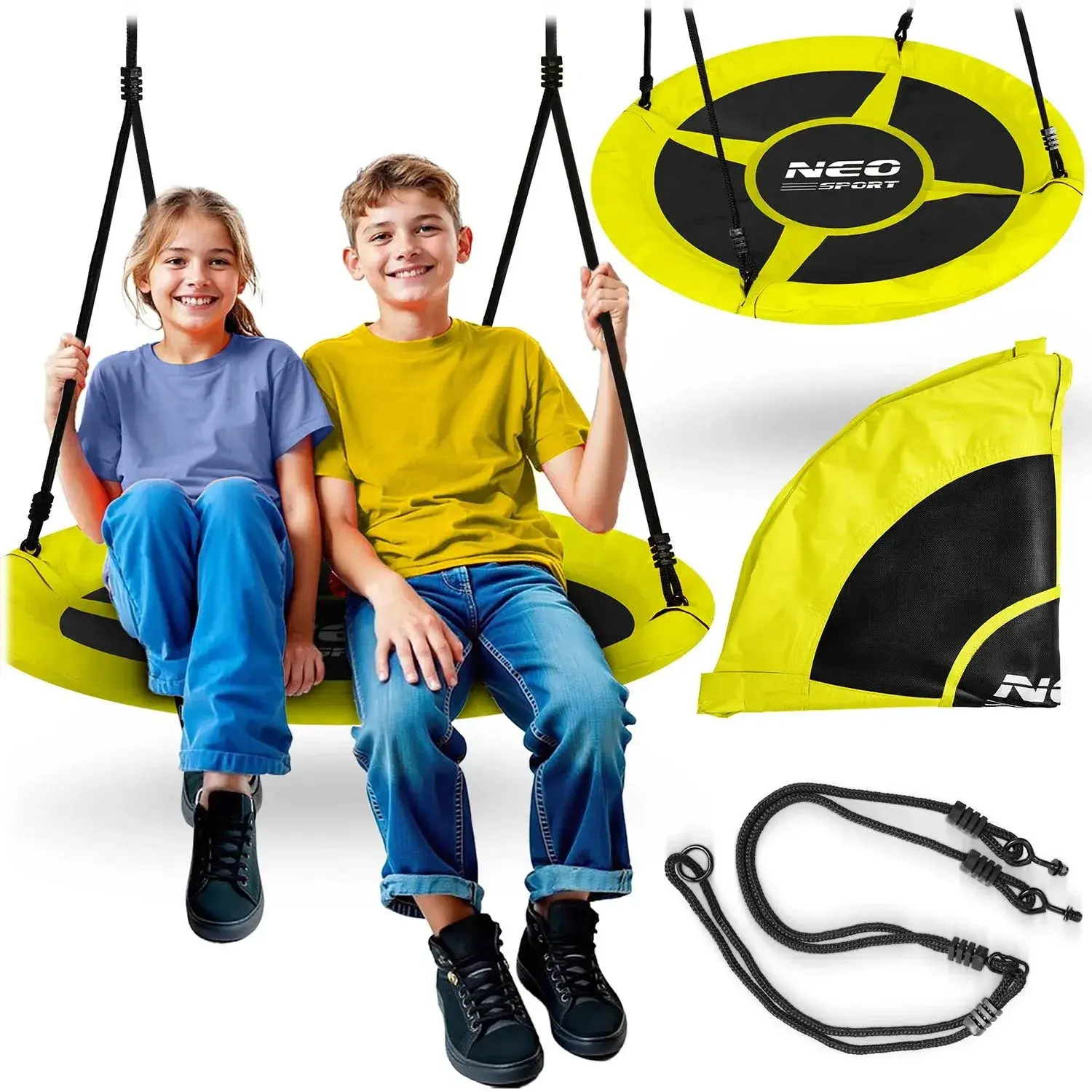 Качели-гнездо Neo Sport Swingo 1083 (Neon Yellow/Black) - 7