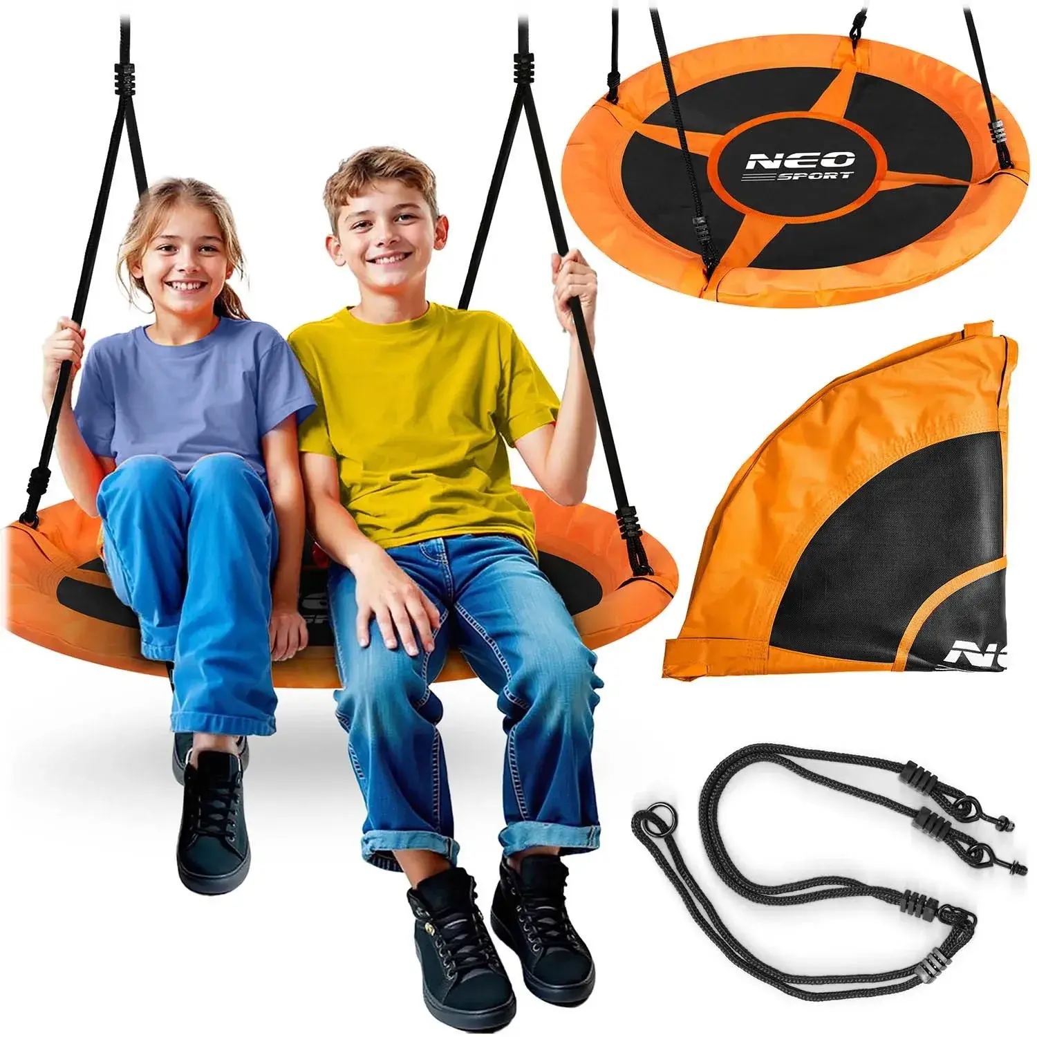 Качели-гнездо Neo Sport Swingo 1084 (Orange/Black) - 11