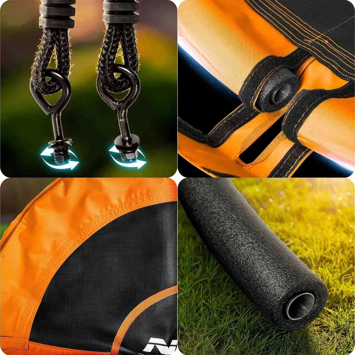 Качели-гнездо Neo Sport Swingo 1084 (Orange/Black) - 6