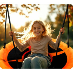 Качели-гнездо Neo Sport Swingo 1084 (Orange/Black) Thumb