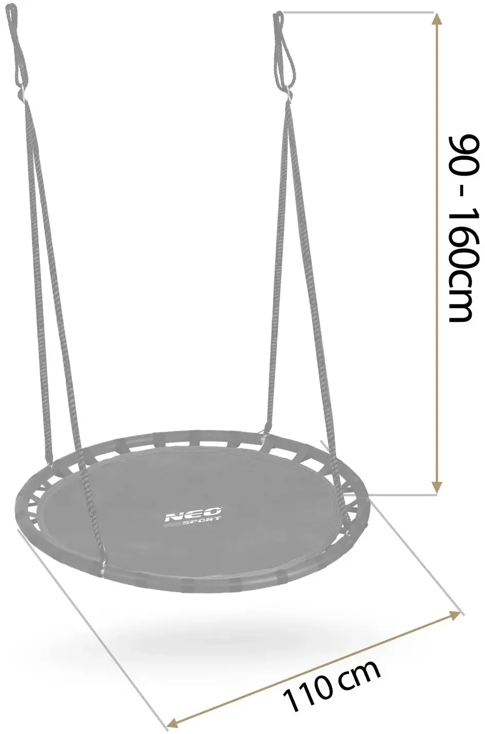 Leagăn-cuib Neo Sport Swingo 110210 (Black) - 4