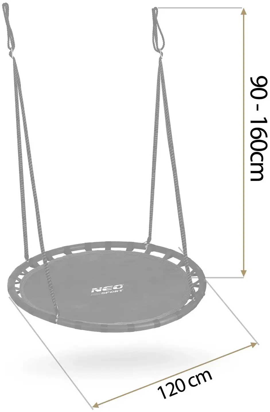 Качели-гнездо Neo Sport Swingo 110220 (Black) - 4
