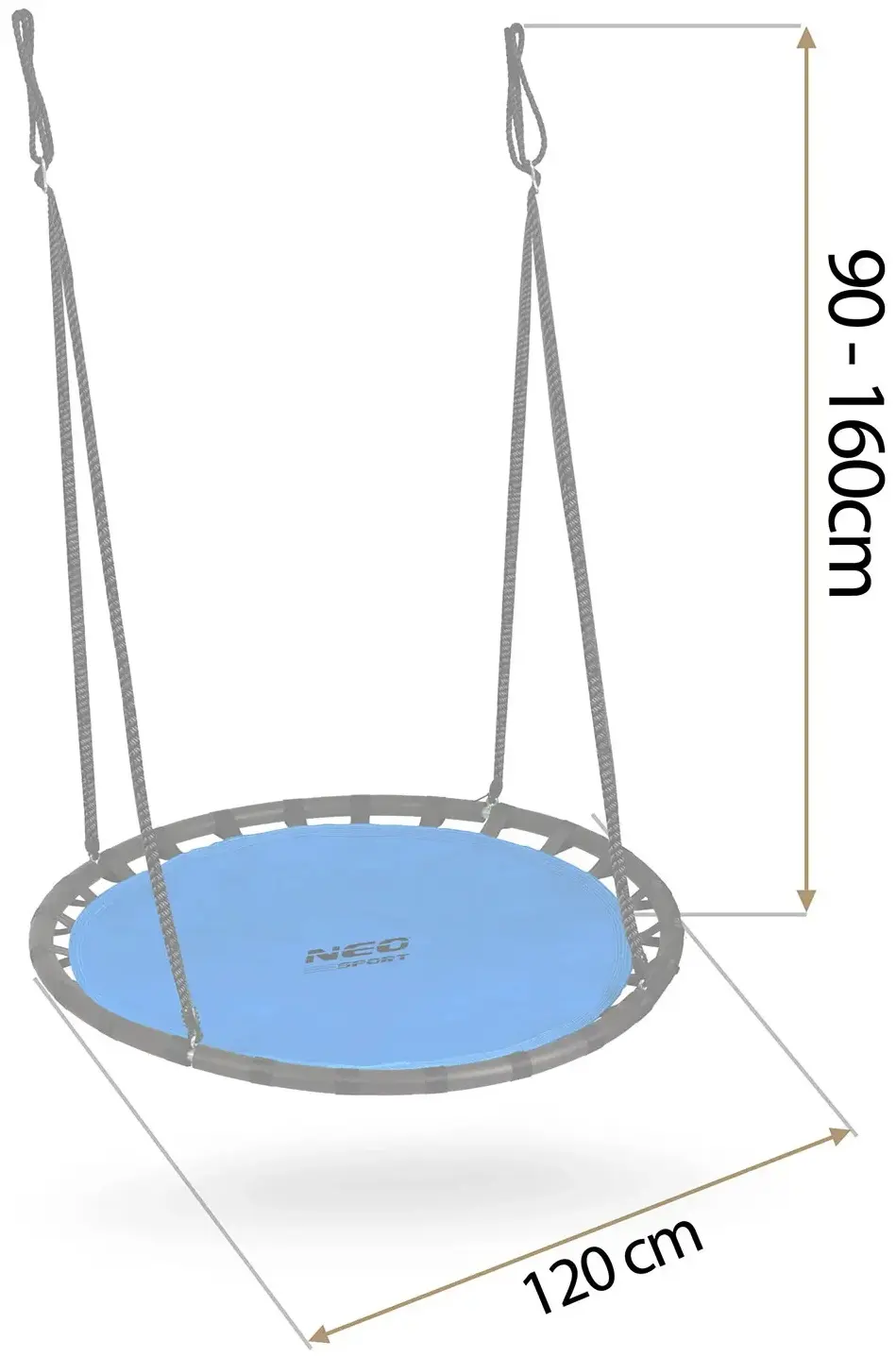 Качели-гнездо Neo Sport Swingo 110221 (Black/Blue) - 4