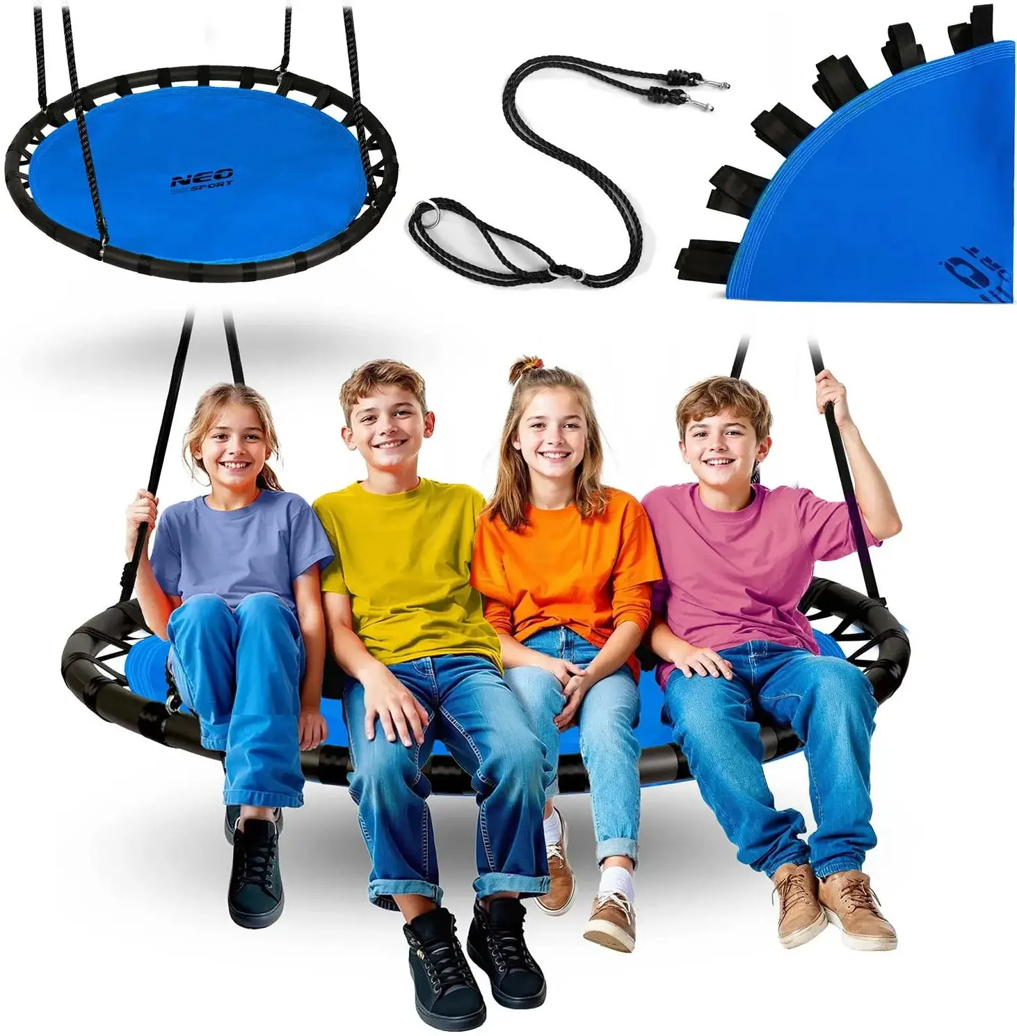 Качели-гнездо Neo Sport Swingo 110221 (Black/Blue) - 6