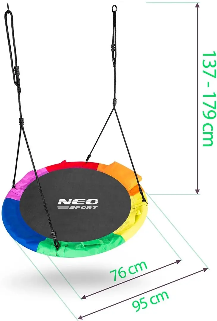Leagăn-cuib Neo Sport Swingo XXL 120cm (Multicolour)