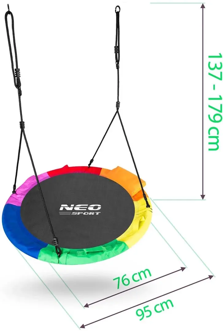 Leagăn-cuib Neo Sport Swingo XXL 95cm (Multicolour)