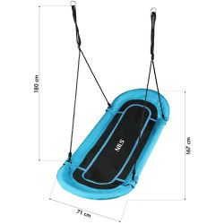 Качели-гнездо Nils Camp NB5044 (Turquoise/Black) Thumb