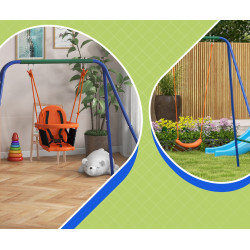 Качели 2в1 Outsunny 344-079V00OG (Multicolor) Thumb