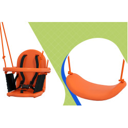 Качели 2в1 Outsunny 344-079V00OG (Multicolor) Thumb