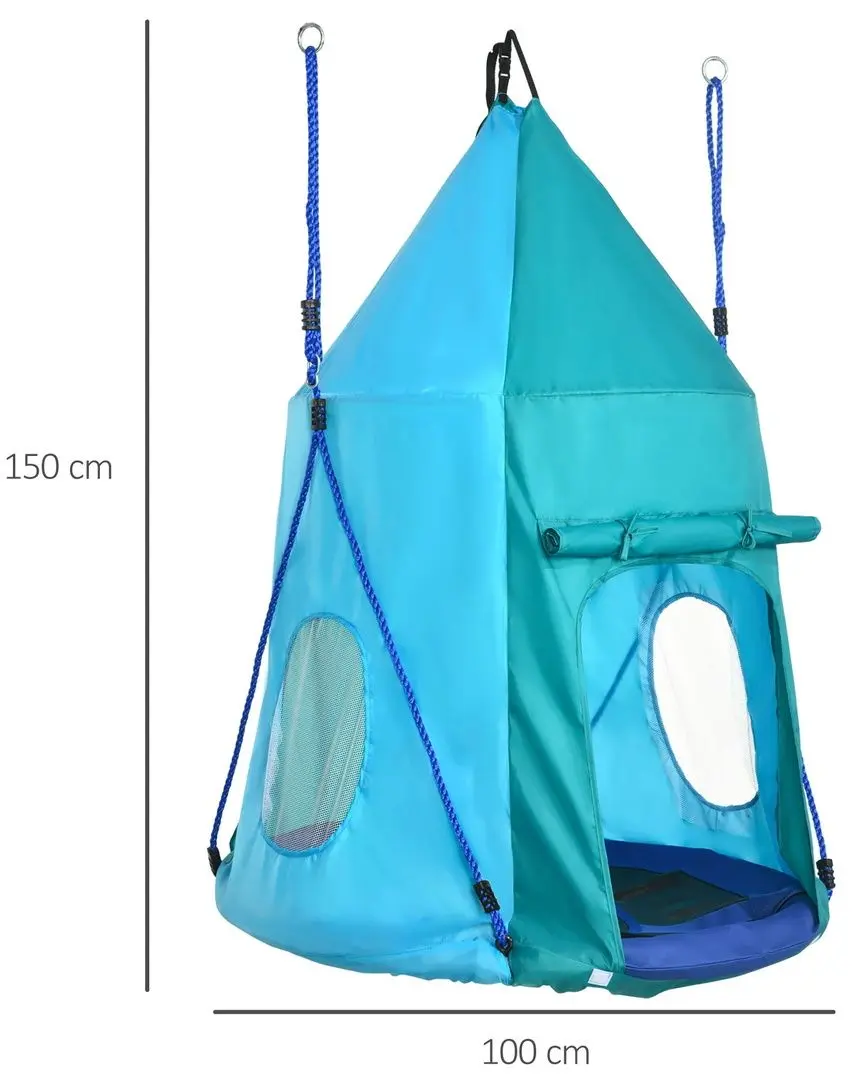 Leagan-cuib Outsunny 344-055V00BU (Blue)