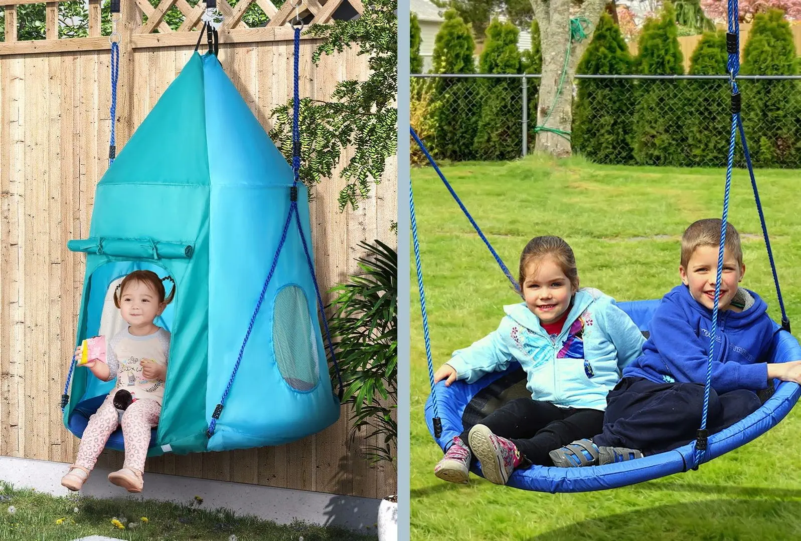 Leagan-cuib Outsunny 344-055V00BU (Blue)