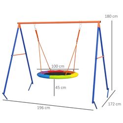 Качели-гнездо Outsunny 344-076V00MX (Multicolor) Thumb