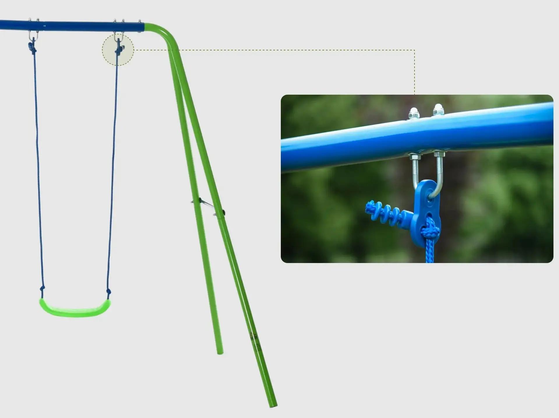 Leagan Outsunny 344-035 (Green/Blue) - 3