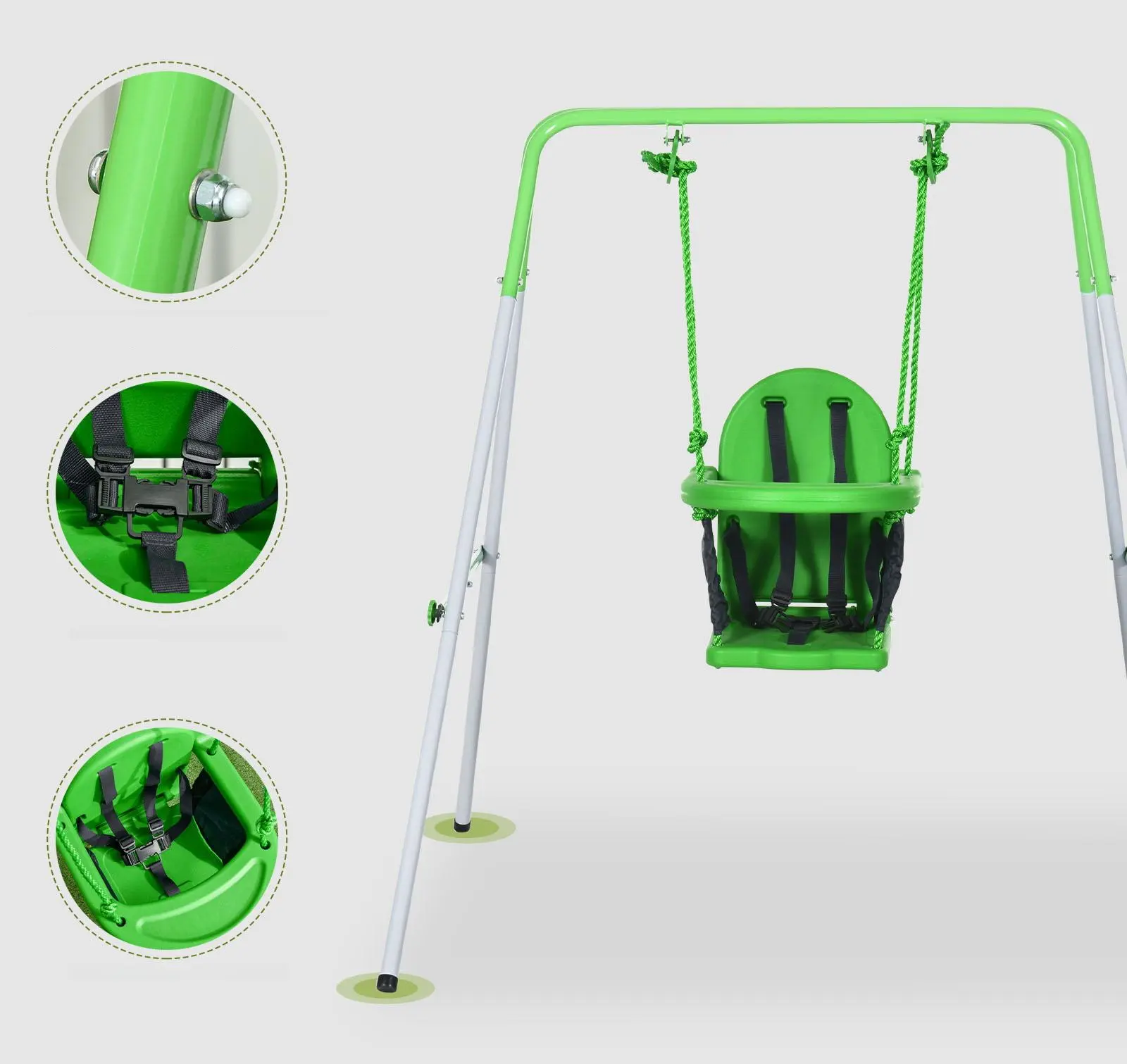 Качели Outsunny 344-065V00GN (Green/White) - 5