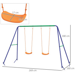 Leagan Outsunny 344-073V00MX (Blue/Green/Orange) Thumb