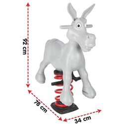 Качалка на пружине Pilsan Donkey 07 910 (Grey) Thumb