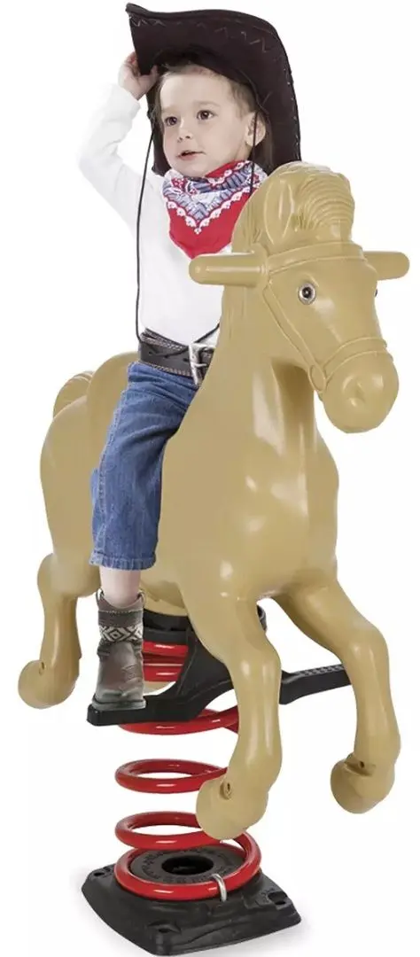 Balansoar pe arc elicoidal Pilsan Windy Horse 07-909 (Beige)