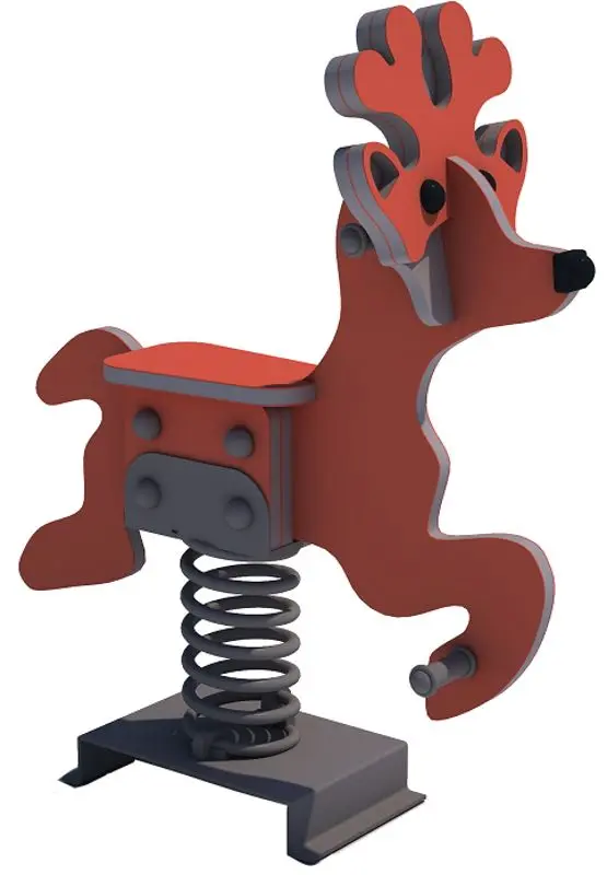 Balansoar pe arc Playpark Cerb (Red/Grey)