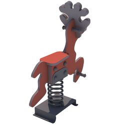 Balansoar pe arc Playpark Cerb (Red/Grey) Thumb