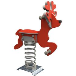 Balansoar pe arc Playpark Cerb (Red/Grey)