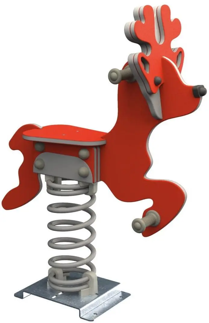 Balansoar pe arc Playpark Cerb (Red/Grey)