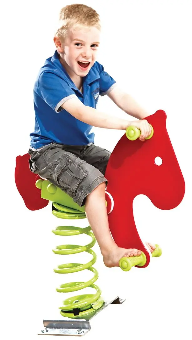 Balansoar pe arc Playpark Pony (Red/Green)