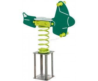 Balansoar pe arc Playpark Avion (Green/Light Green)