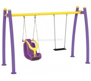 Leagăn dublu pe lanțuri PlayPark Special Needs SA-06