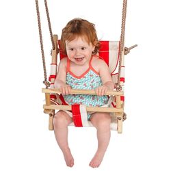 Leagan PlayPark Canvas Swing-0290 (White/Red) Thumb