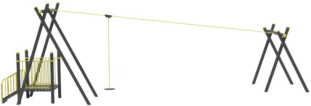 Канатная дорога PlayPark Profi 118 (Black/Yellow)