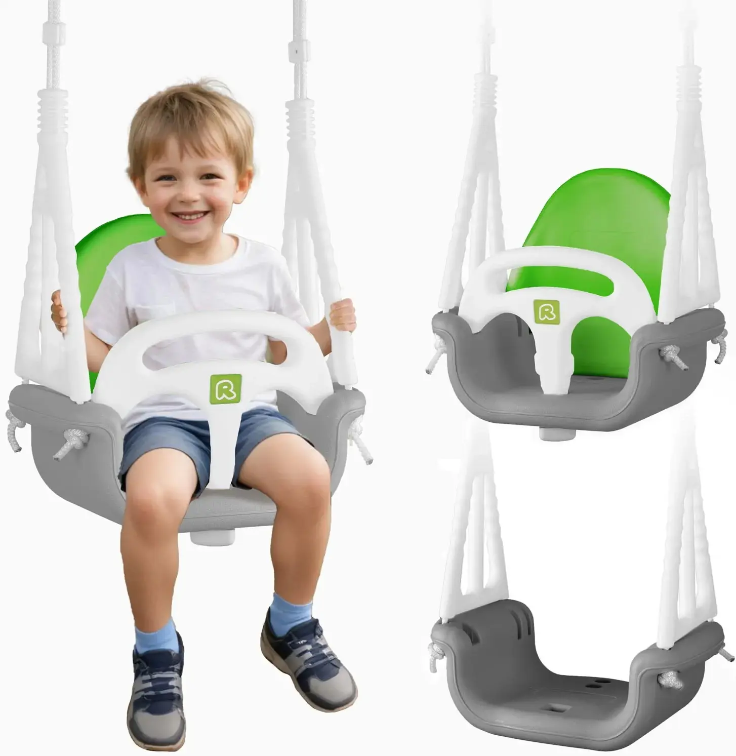 Качели 3в1 Ricokids 770001 (Green/Grey) - 4