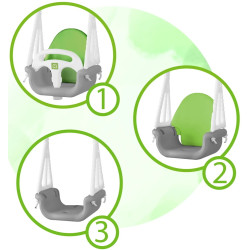 Качели 3в1 Ricokids 770001 (Green/Grey) Thumb
