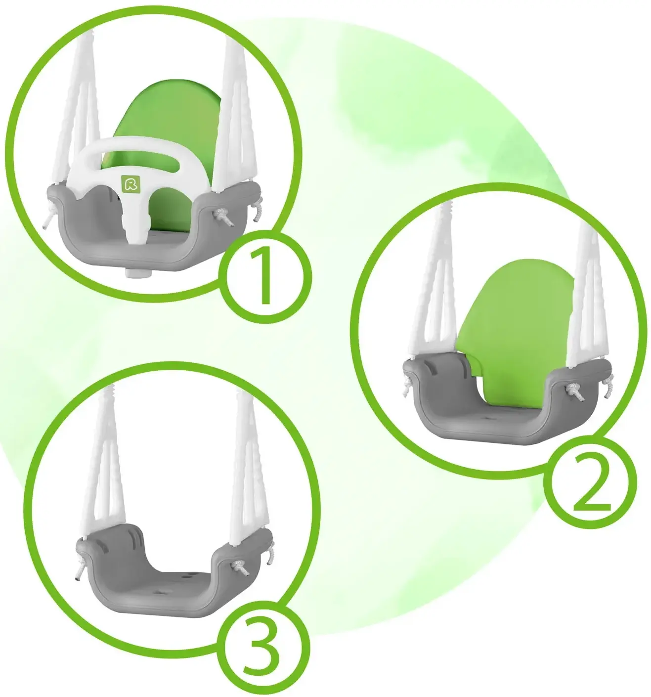 Качели 3в1 Ricokids 770001 (Green/Grey) - 5