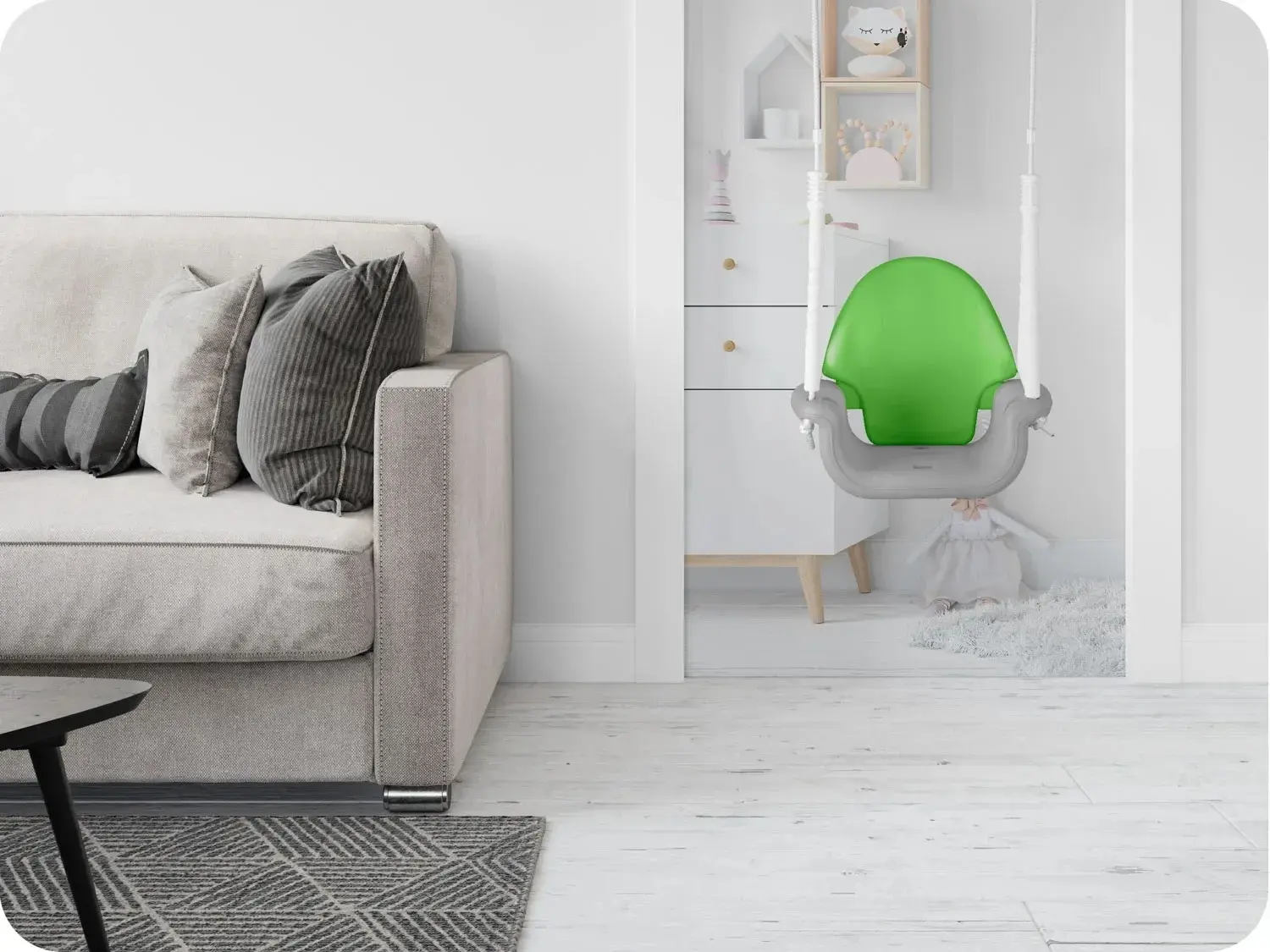 Качели 3в1 Ricokids 770001 (Green/Grey) - 8