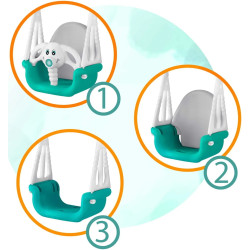 Качели 3в1 Ricokids 770201 (White/Blue) Thumb