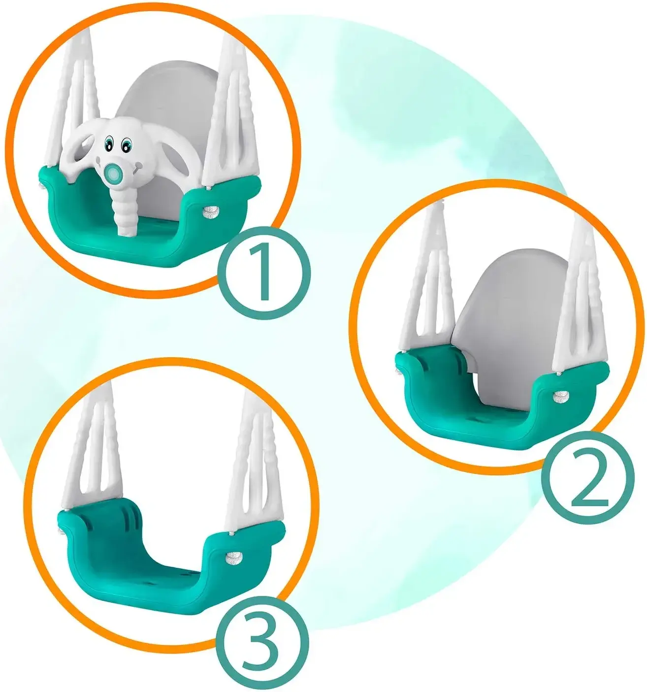 Качели 3в1 Ricokids 770201 (White/Blue) - 7