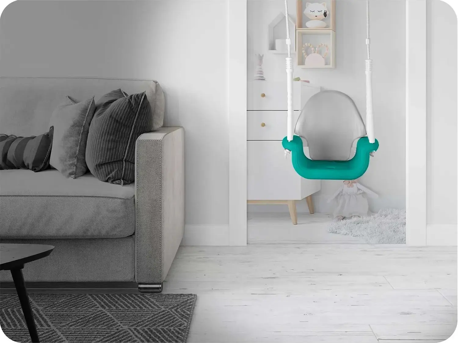 Качели 3в1 Ricokids 770201 (White/Blue) - 10